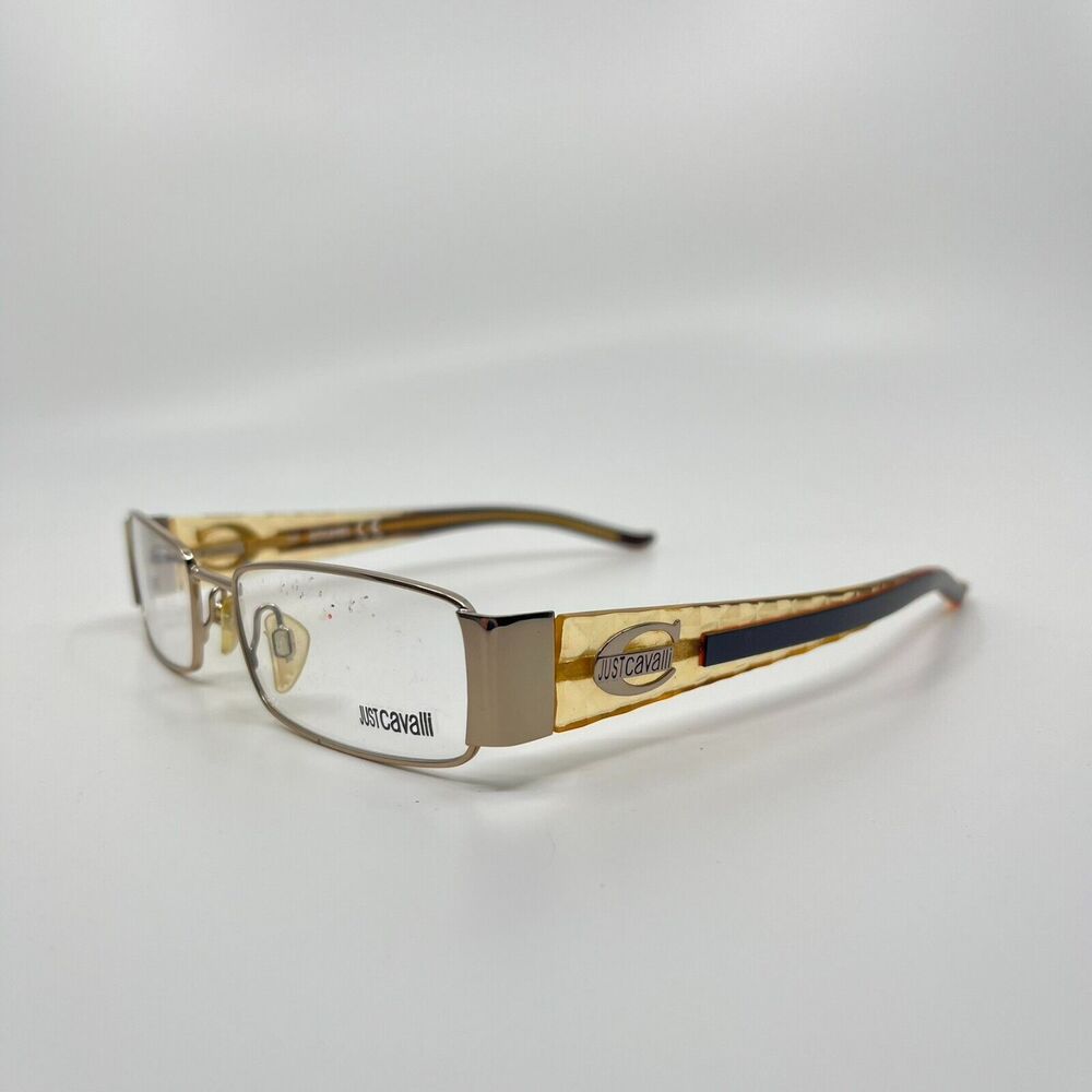 Just Cavalli Womens Eyeglasses Frame Yellow Clear JC231 51-17-135 H6738